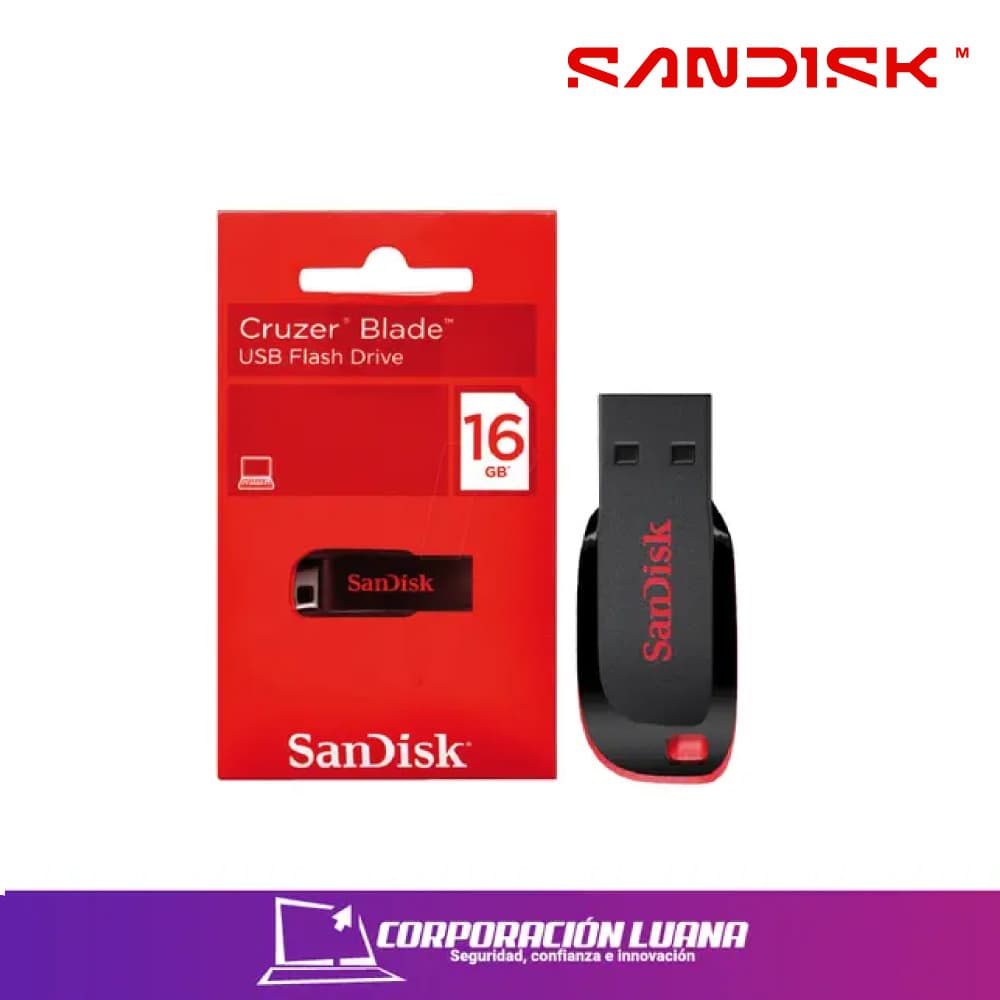 MEMORIA FLASH USB SANDISK 16GB ( Z50 ) CRUZERBLADE