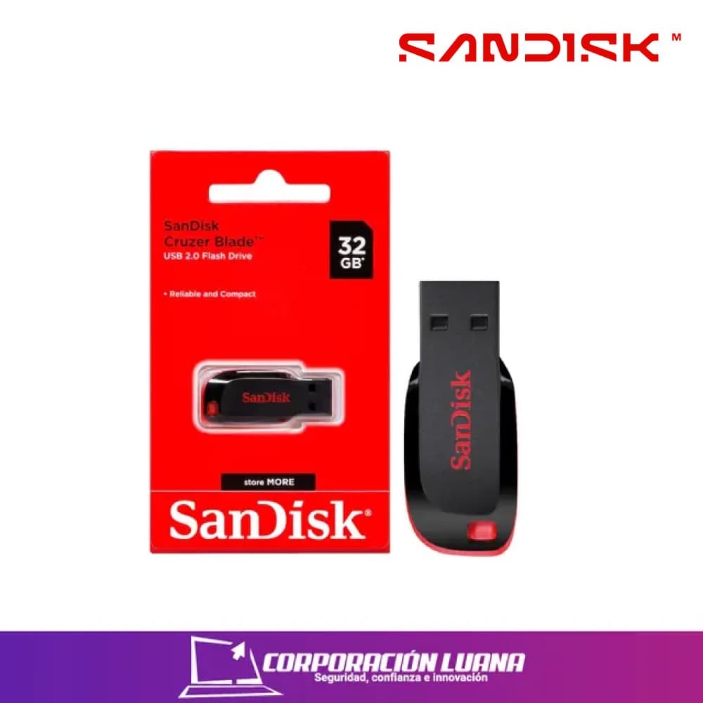 MEMORIA FLASH USB SANDISK 32GB ( Z50 ) CRUZERBLADE