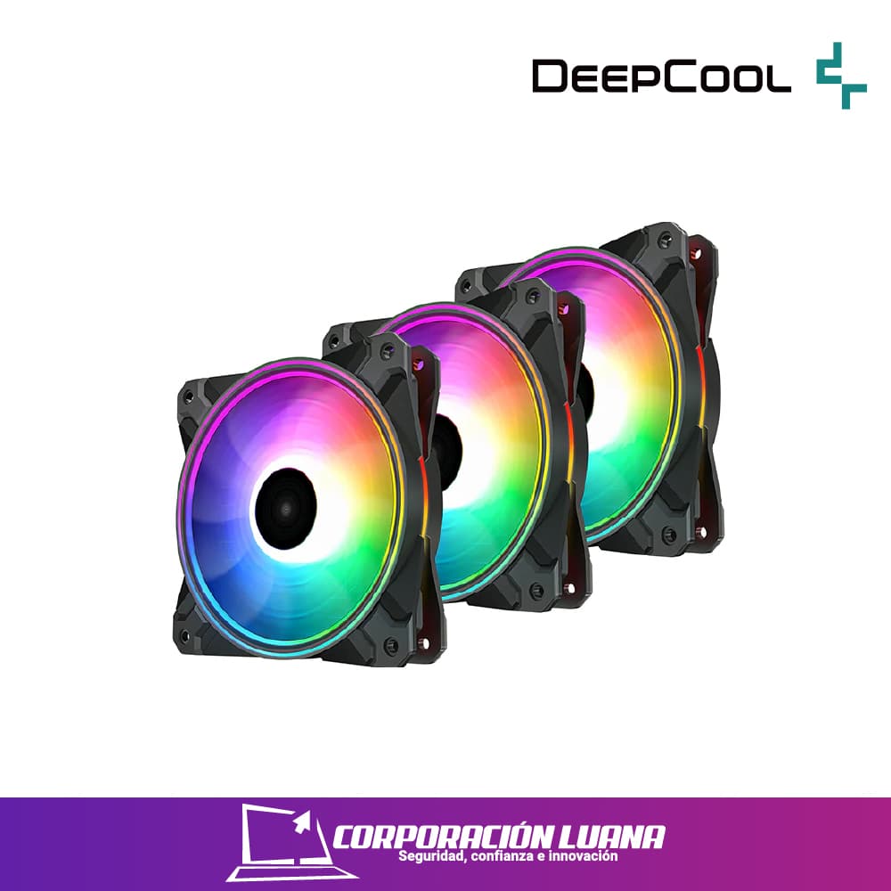COOLER CASE DEEPCOOL ( CF120 PLUS 3 IN 1 ) PACK | LED ARGB