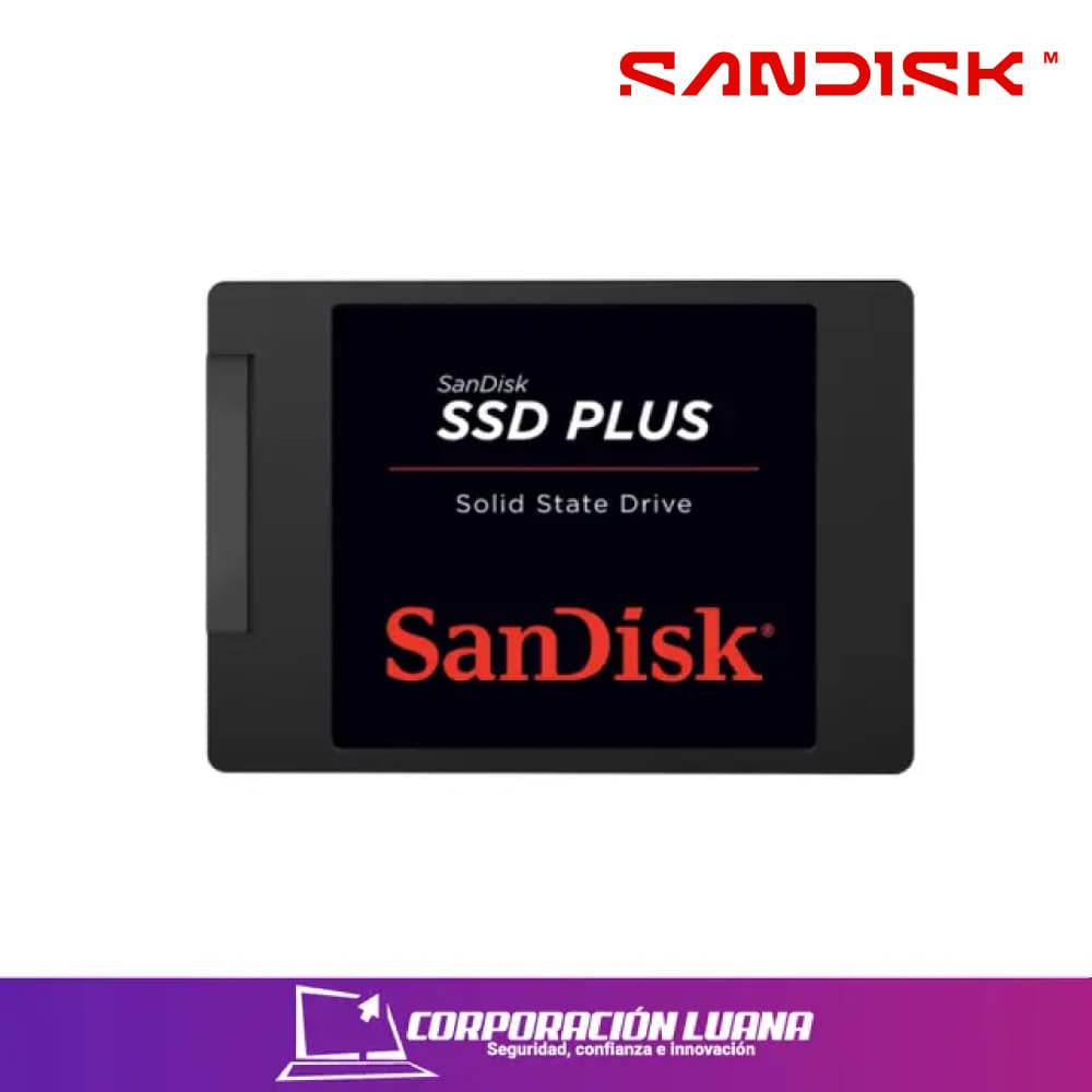 SSD SANDISK PLUS 1TB ( SDSSDA-1T00-G27 ) SATA | 535 MB/S - 450 MB/S