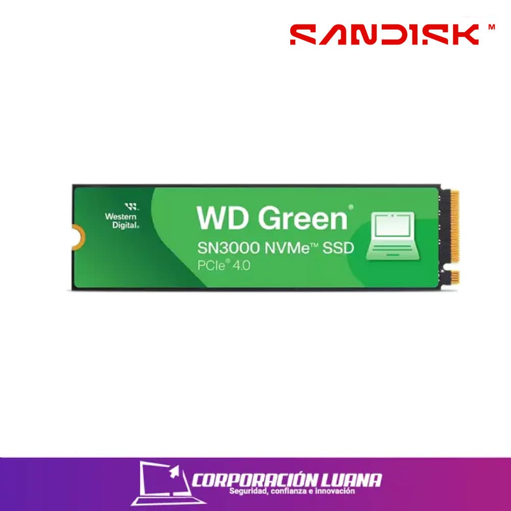 SSD M.2 WESTERN DIGITAL SN3000 2TB ( WDS200T4G0E ) GREEN | NVME PCIE GEN 4 |