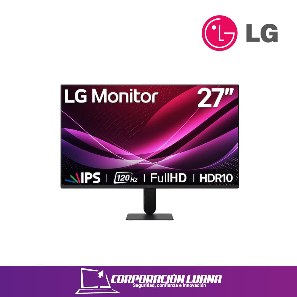 MONITOR LG 27" ( 27U411A-B ) IPS | FHD - 120HZ | HDR10 | 5 MS | 1 HDMI - 1 VGA