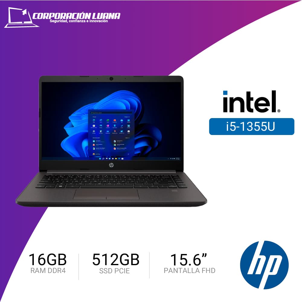 LAPTOP HP 250 G10 INTEL CORE I5 1334U ( B5UW7AT#ABM ) RAM 16GB DDR4 | SSD 512GB | 15.6" HD | INTEGRADA | FREE OS