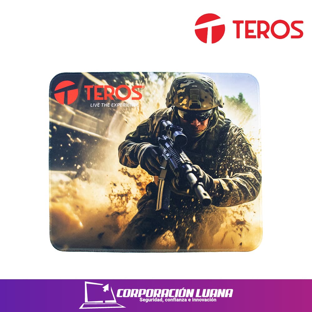 PAD MOUSE TEROS ( TE-3018S ) NEGRO | DISEÑO IMPRESO