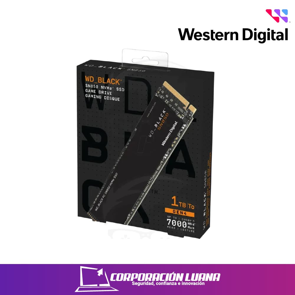 SSD M.2 WESTERN DIGITAL SN8100 1TB BLACK ( WDS100T1X0M-00CMT0 ) NVME | 14900MB/S LECTURA - 11000 ESCRITURA