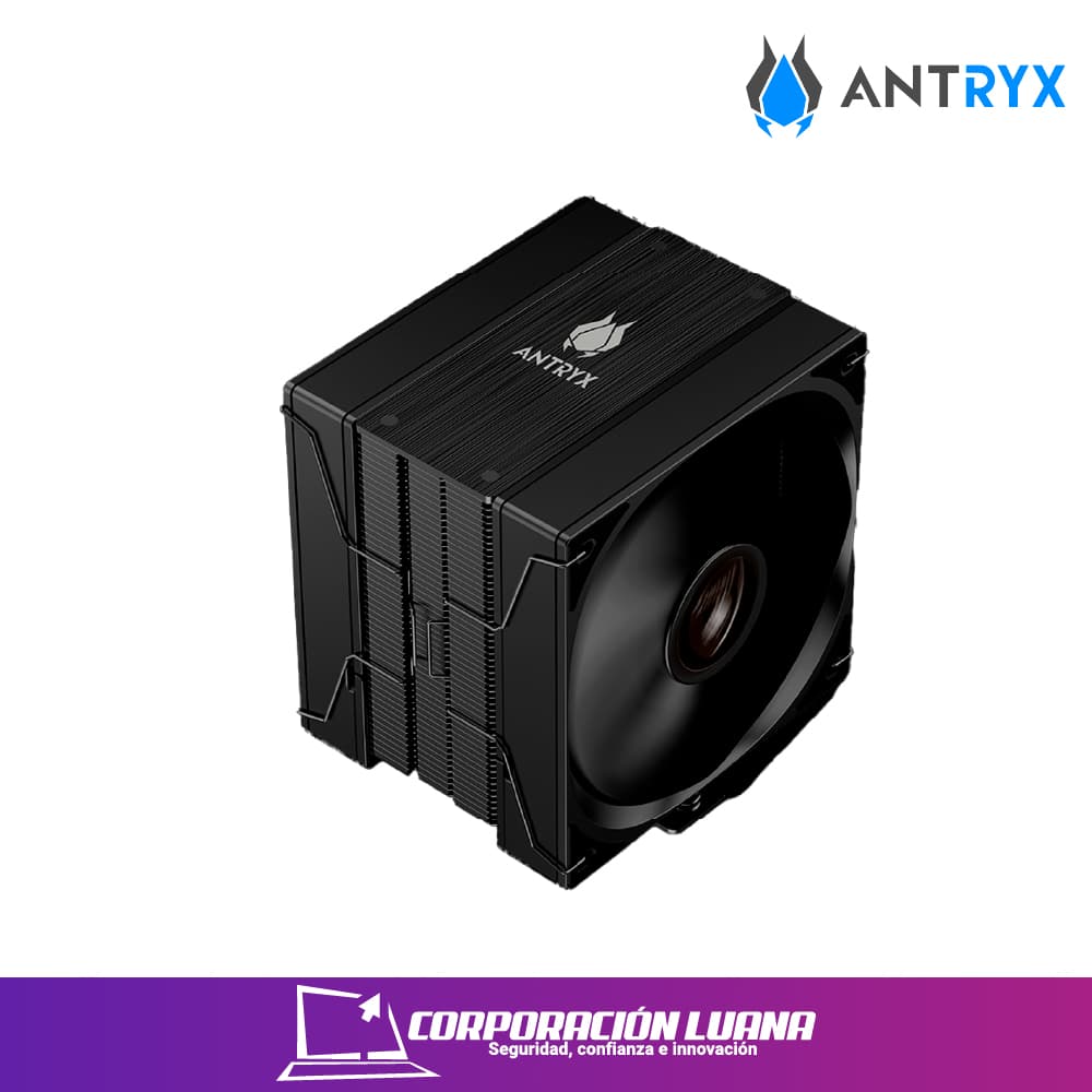 COOLER PARA PORCESADOR ANTRYX MIRAGE 430 ( ACC-430X2 ) X2 FANES - 120MM | NEGRO | AMD - INTEL