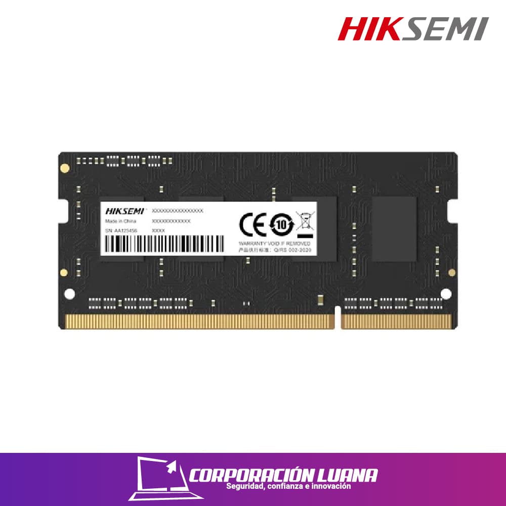 MEMORIA RAM P/LAPTOP HIKSEMI 8GB 2666 MHZ ( HSC408S26Z1 8G ) DDR4 | CL19 - 1.2V