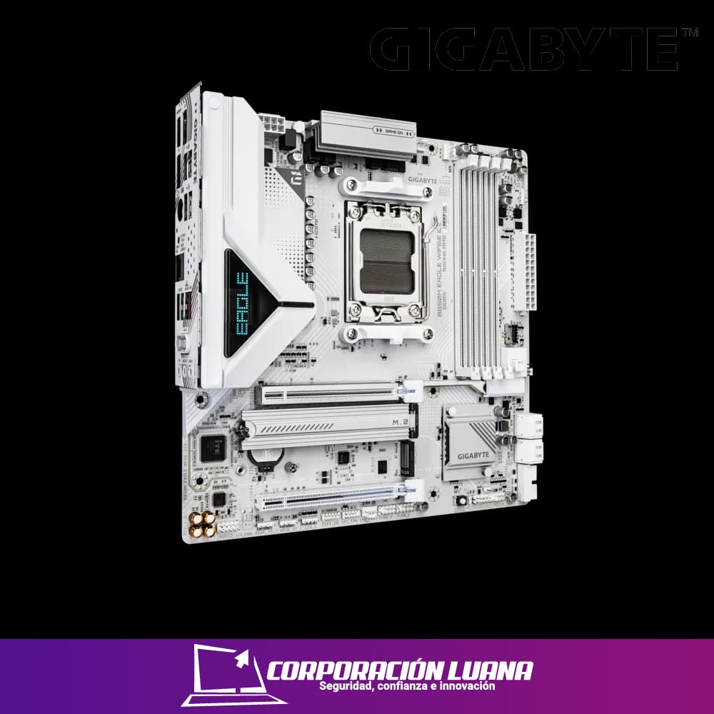 MOTHERBOARD GIGABYTE B850M EAGLE WIFI 6E ICE ( 9MB85ML6E-00-G10 ) DDR5 | AM5