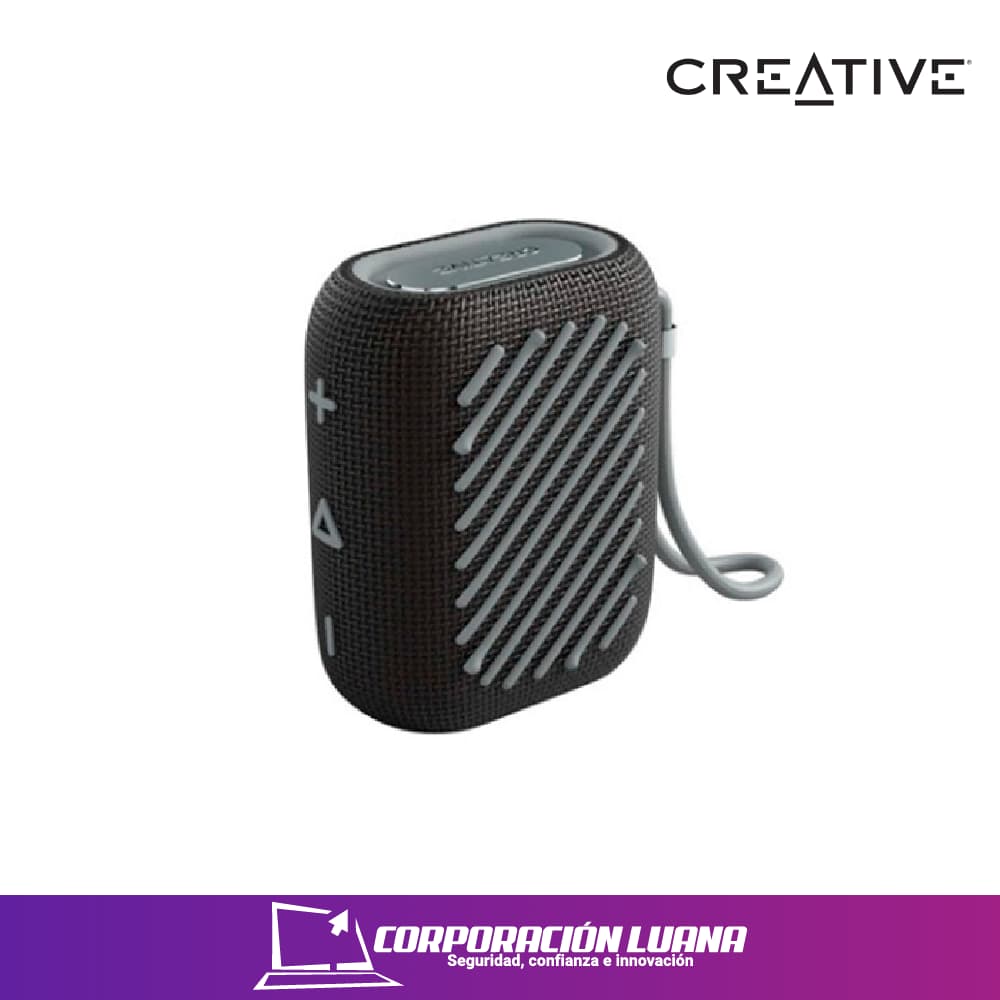 PARLANTE CREATIVE MUVO FLEX AURACAST ( 51MF8475AA000 ) NEGRO | BLUETHOOTH