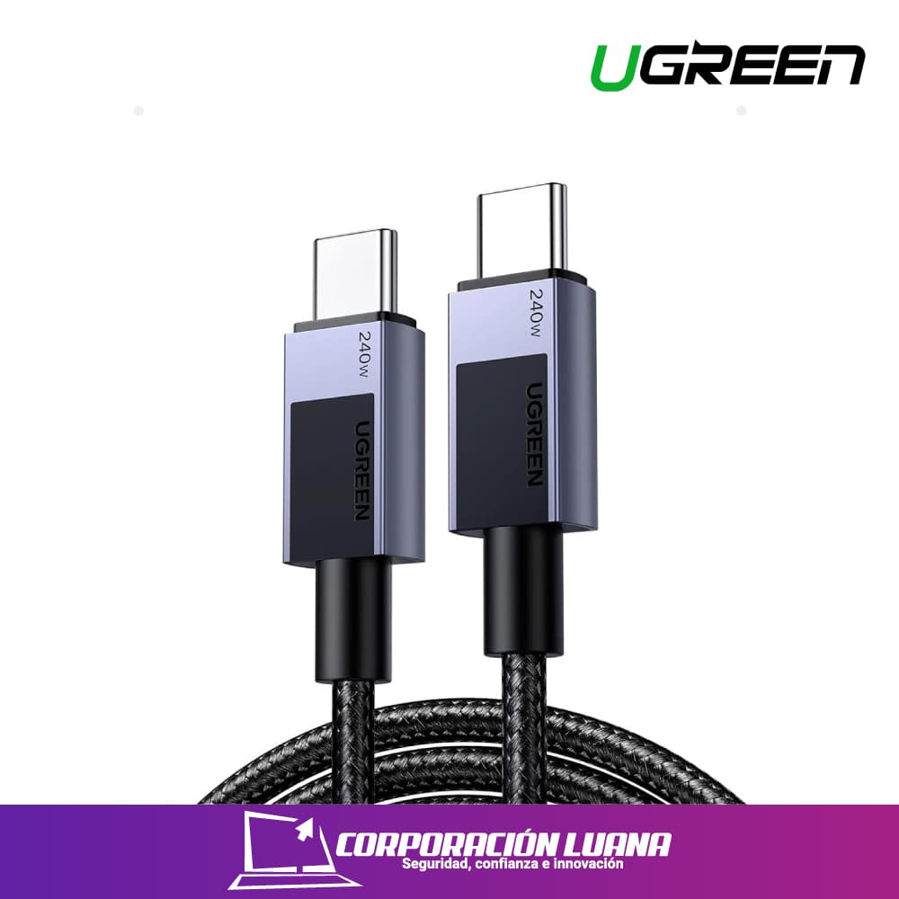 UGREEN USB-C TO USB-C PD FAST CHARGING CABLE ( 45068 ) 240W | 2 METROS | L513