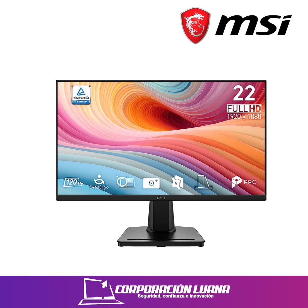 MONITOR MSI PRO 21.5" ( MP225 E12VL ) VA | FHD - 120HZ | HDMI