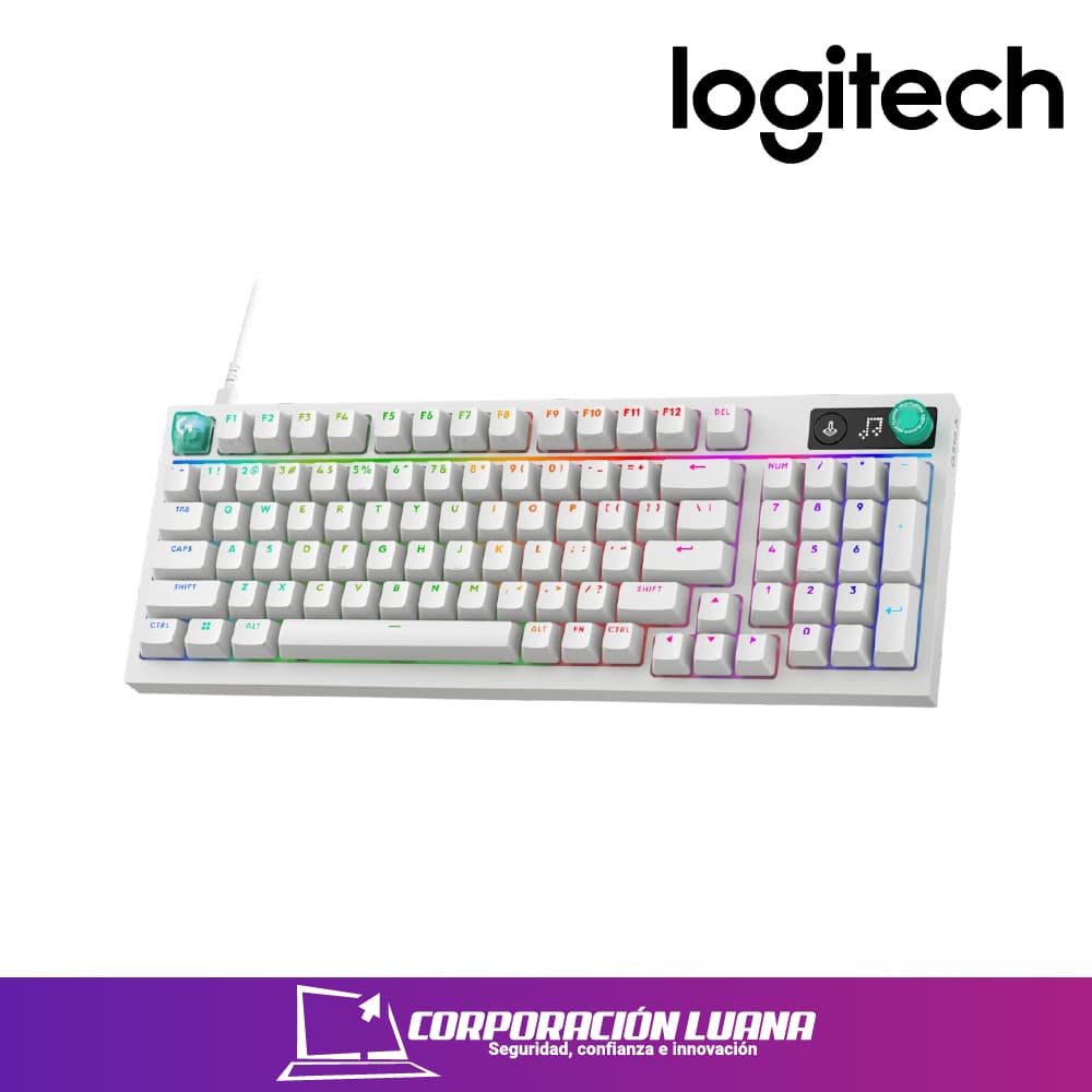 TECLADO MECANICO LOGITECH G316 X 98 ( 920-014226 ) 8 KHZ | BLANCO | RGB LIGHTSYNC