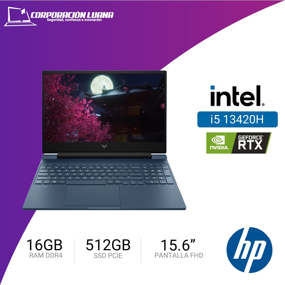 LAPTOP HP VICTUS 15-FA2000 INTEL CORE I5 13420H ( 15-FA2033LA ) RAM 16GB DDR4 | SSD 512GB | RTX 3050 6GB | 15.6" FHD | FREE OS