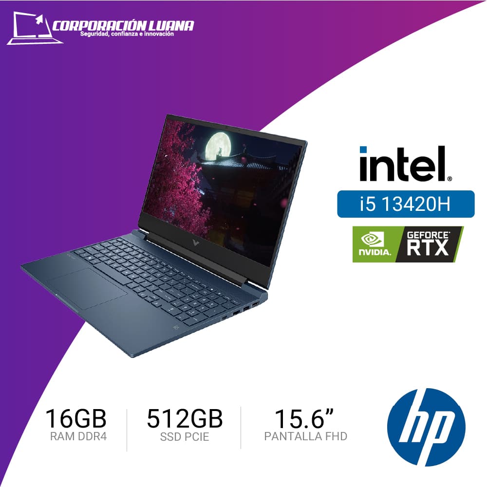 LAPTOP HP VICTUS 15-FA2000 INTEL CORE I5 13420H ( 15-FA2033LA ) RAM 16GB DDR4 | SSD 512GB | RTX 3050 6GB | 15.6" FHD | FREE OS