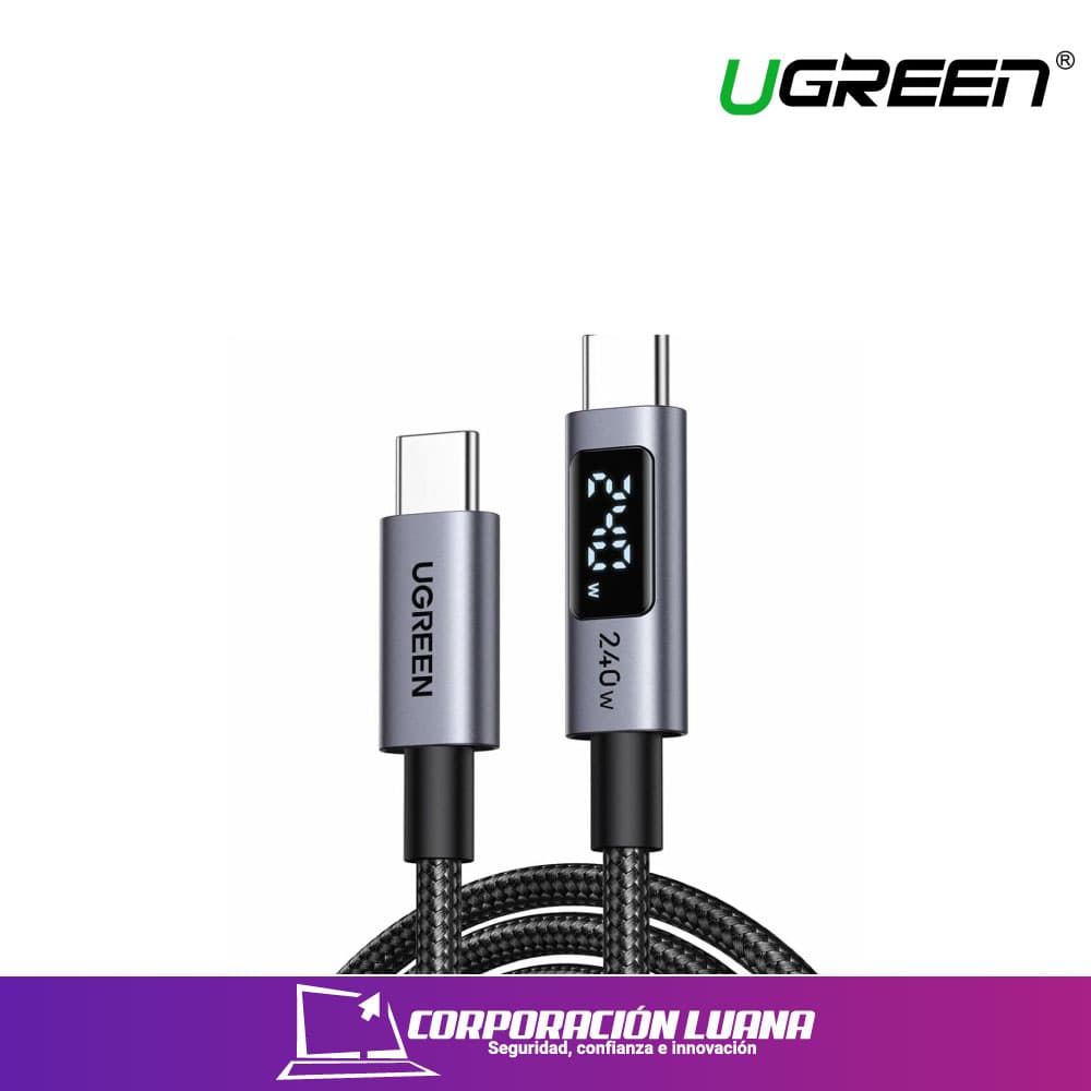 UGREEN 240W DIGITAL DISPLAY USB-C ( 65866 ) PD FAST CHARGING CABLE