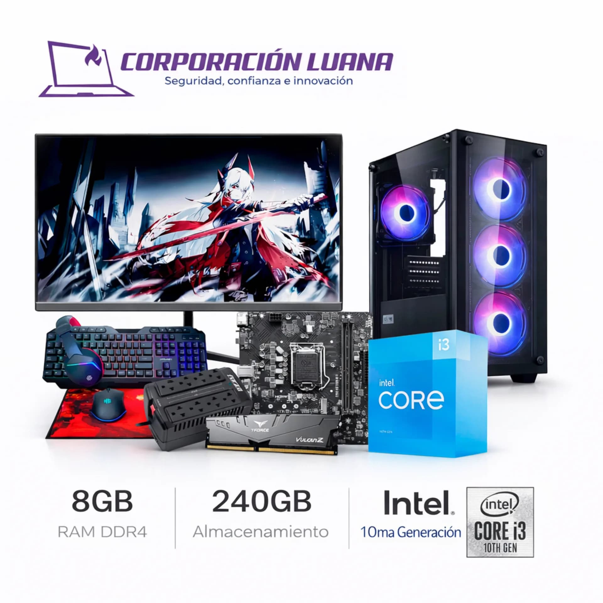 PC HOGAR CORE I3 LUANA HOME