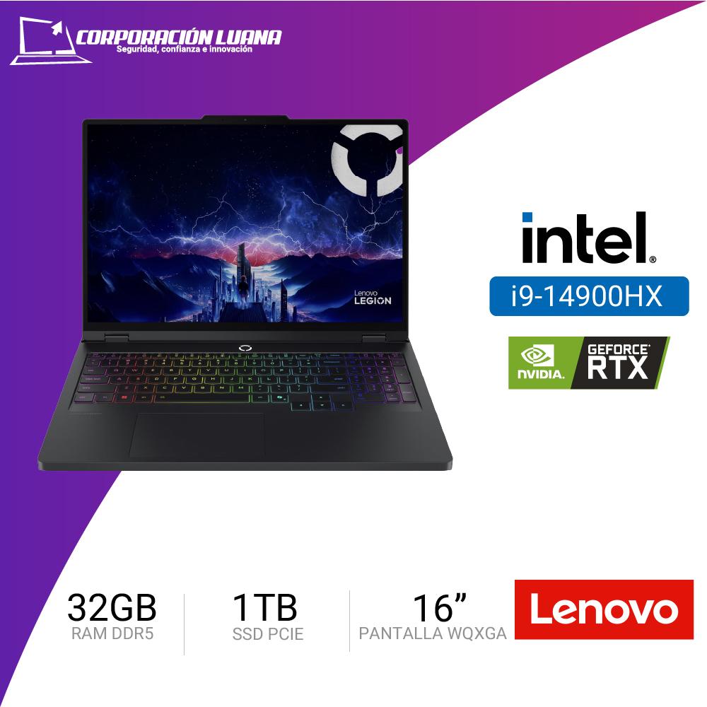 LAPTOP LENOVO LEGION PRO 5 INTEL CORE I9 14900HX 16IRX10 ( 83NN0058LM ) RAM 32GB DDR5 | SSD 1TB | RTX 5060 8GB | 16" WQXGA IPS | FREE OS