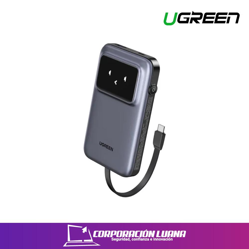 UGREEN ( 35603B ) 10000 MAH CARGA RAPIDA ROBOT 30W | POWER BANK | USB C CABLE