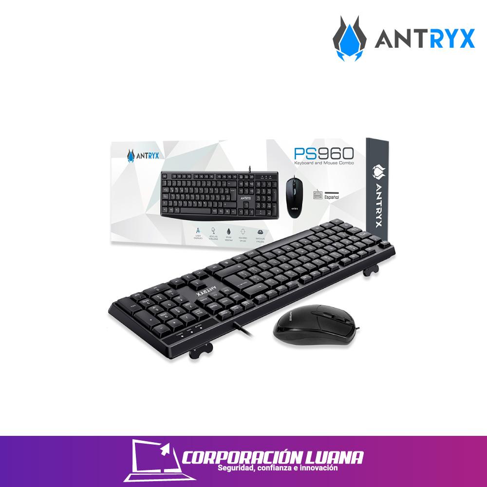 COMBO ANTRYX TECLADO+MOUSE PRECISION PS960 ( ASC-PS960K-SP ) USB | NEGRO