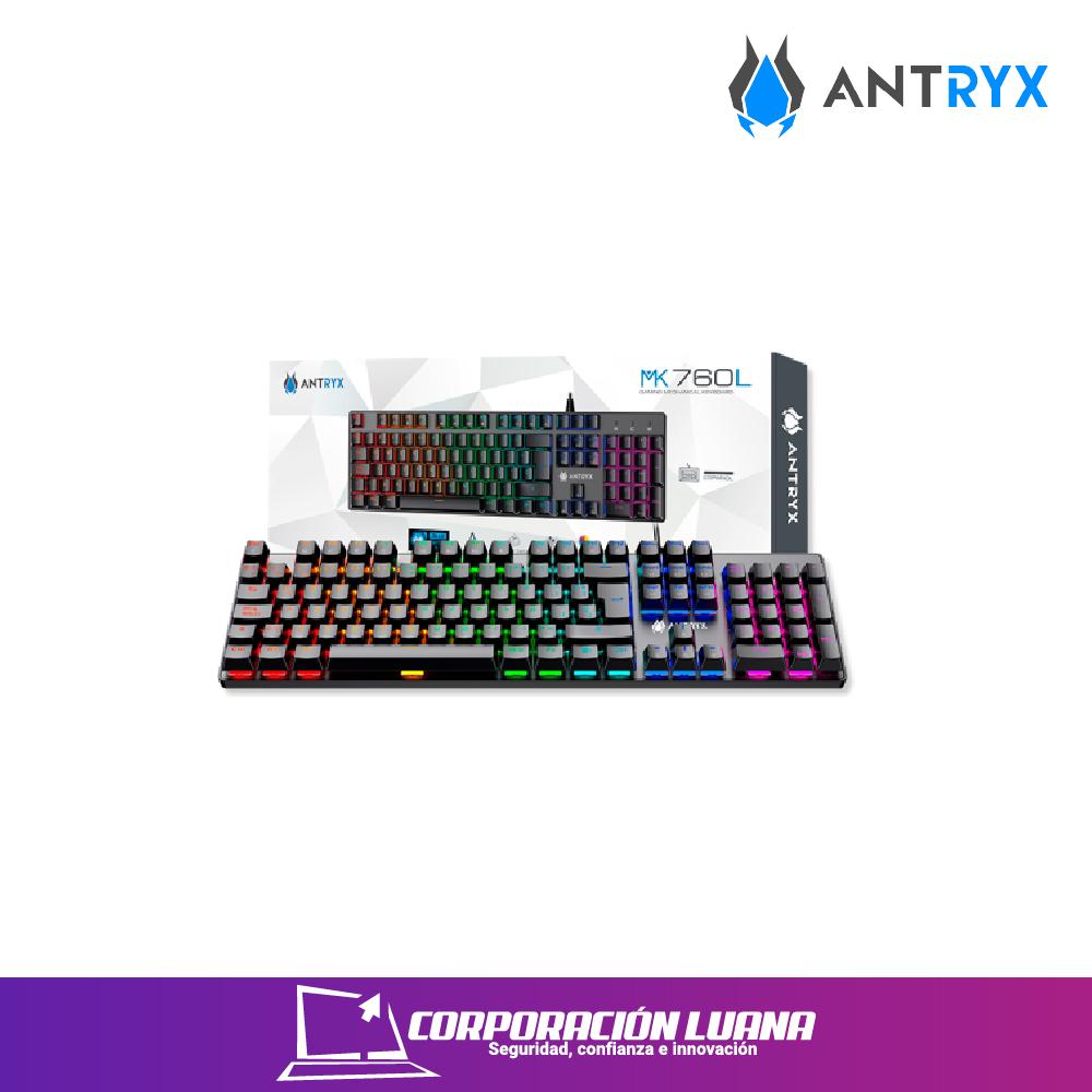 TECLADO ANTRYX GAMER MK760L ( AMK-760LKRE-SP ) SWTICH RED | LED RGB