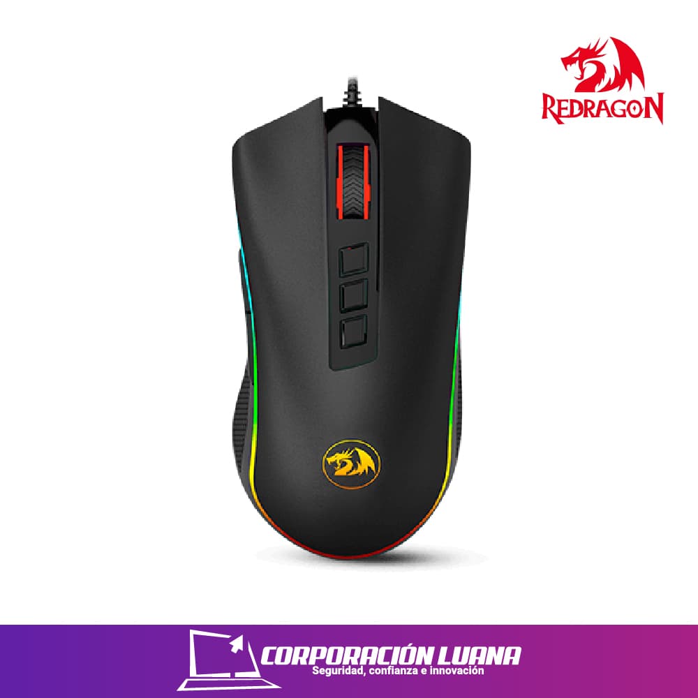 MOUSE REDRAGON COBRA ( M711 ) NEGRO | 1000 DPI USB | RGB