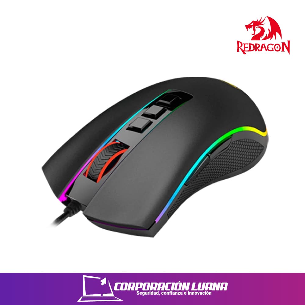 MOUSE REDRAGON COBRA ( M711 ) NEGRO | 1000 DPI USB | RGB