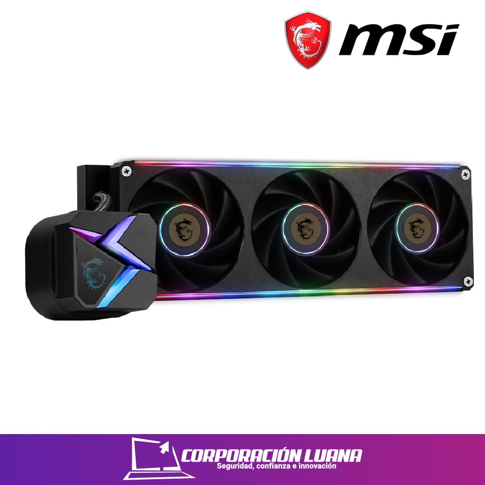 REFRIGERACION LIQUIDA MSI MAG CORELIQUID C360 V2 ( 306-7ZW2R35-813 ) NEGRO | X3 COOLER | AMD - INTEL | ARGB
