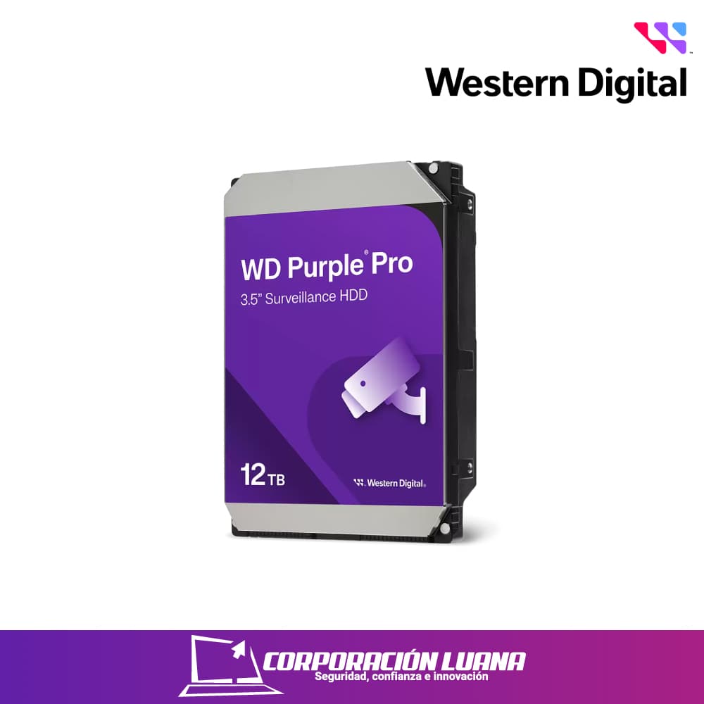 DISCO DURO WESTER DIGITAL 12TB ( WD122PURP ) PURPURA | 256MB | 7200RPM