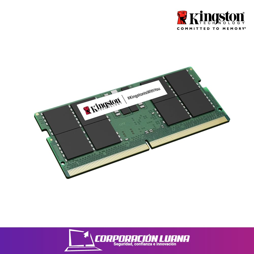 MEMORIA RAM SODIMM KINGSTON 32GB 5600 MHZ ( KCP556SD8-32 ) DDR5 | CL46 | 1.1V
