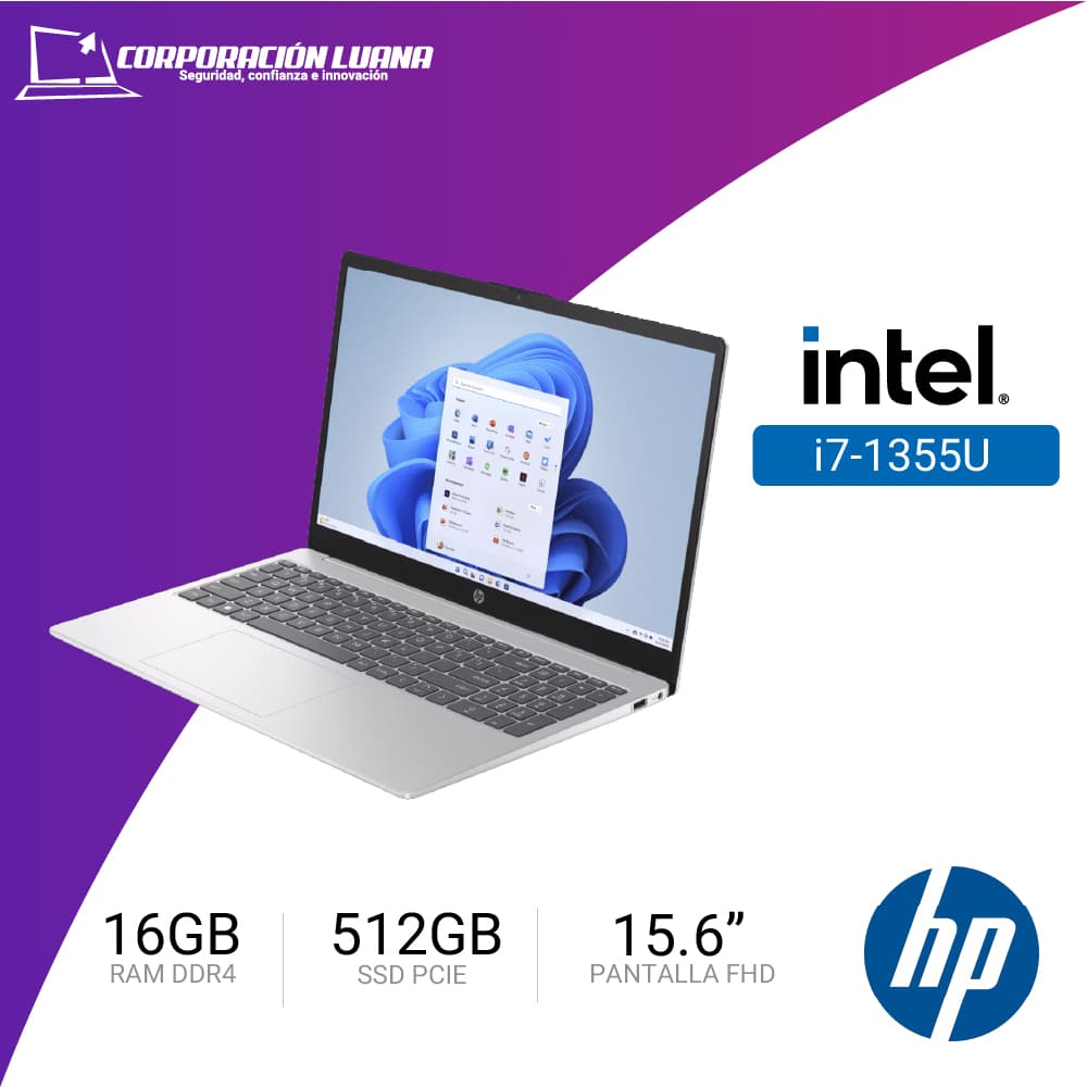 LAPTOP HP 15-FD0276LA INTEL CORE I7 1355U ( B9TZ2LA#ABM ) RAM 16GB DDR4 | SSD 512GB | INTEGRADA | 15.6 FHD | FREE OS | GOLD