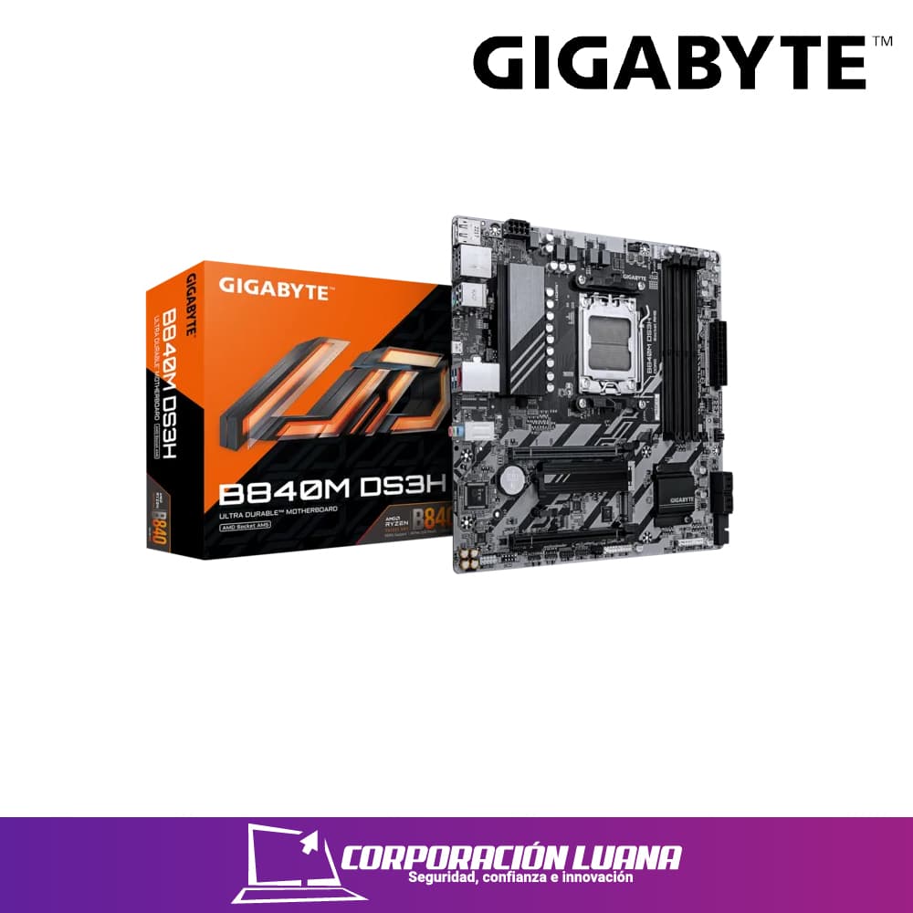 MOTHERBOARD GIGABYTE B840M DS3H ( B840M-DS3H ) DDR5 | AM5