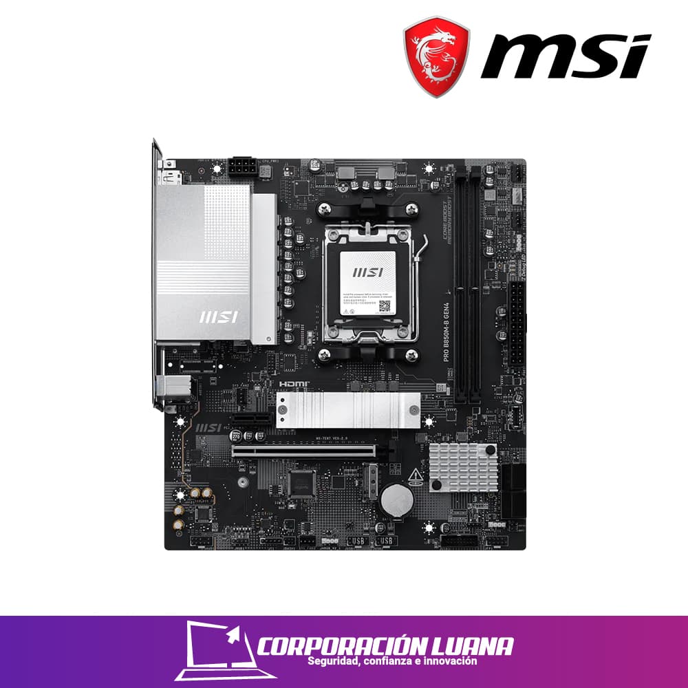 MOTHERBOAR MSI PRO B850M-B GEN4 ( 824142446348 ) DDR5 | AM5