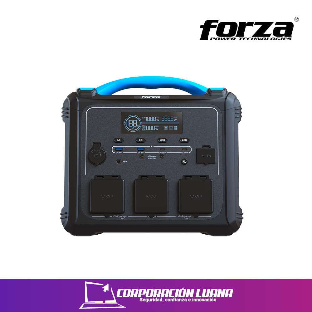 GENERADOR ELECTRICO PORTATIL FORZA TITAN T1202 ( FPP-T1202 ) 1200W | BATERIA LMFP