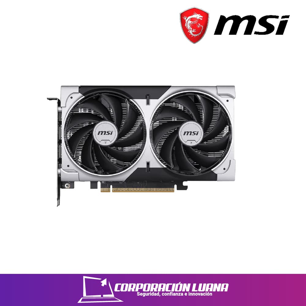 TARJETA DE VIDEO MSI RTX 5050 VENTUS 2X OC ( 912-V538-017 ) 8GB - GDDR6 | X2 FANES | 128 BIT | HDMI - DP