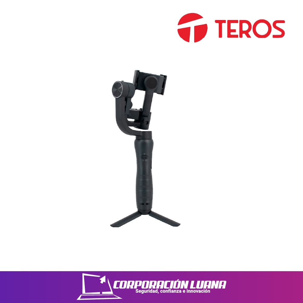 ESTABILIZADOR GIMBAL TEROS ( TE-7056N ) 3 EJES | RASTREADOR IA | 360 GRADOS