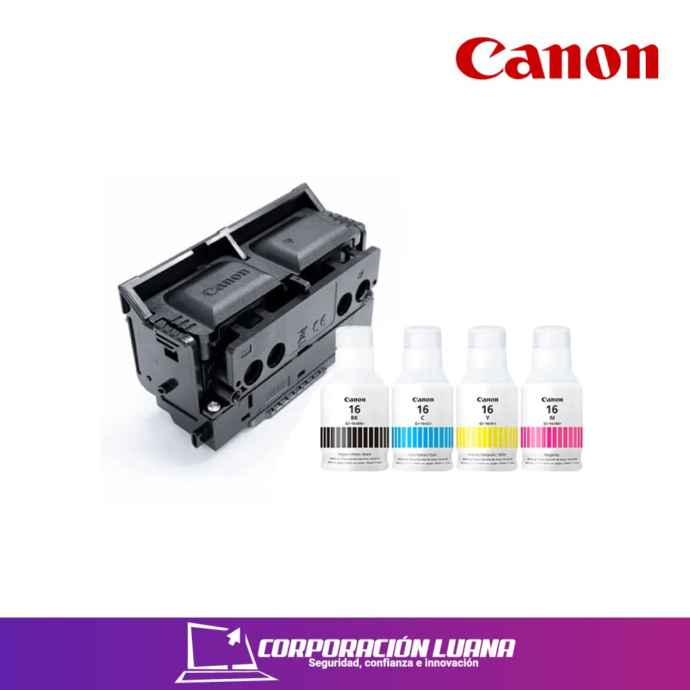 CABEZAL REEMPLAZABLE CANON MEGATANK MAXIFY GX ( 16 BK )