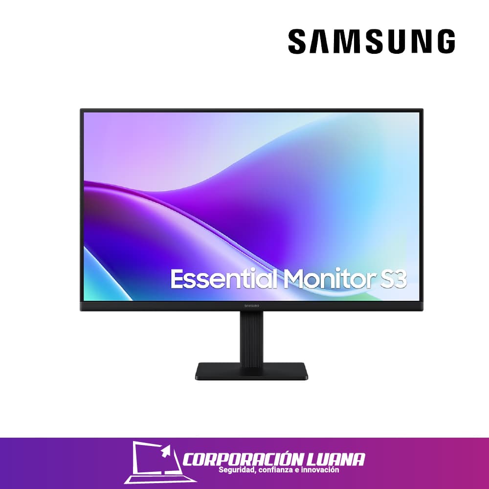 MONITOR SAMSUNG 24" ESSENTIAL S3 ( S24F320GAN ) IPS | FHD - 5MS - 120HZ | HDMI