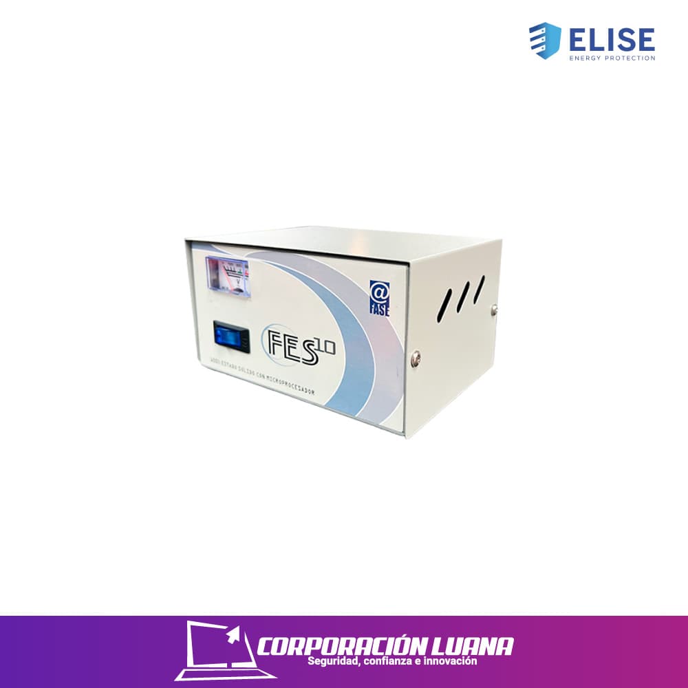 ESTABILIZADOR ELISE SOLIDO FASE ( FES-10 ) 1KVA | BLANCO
