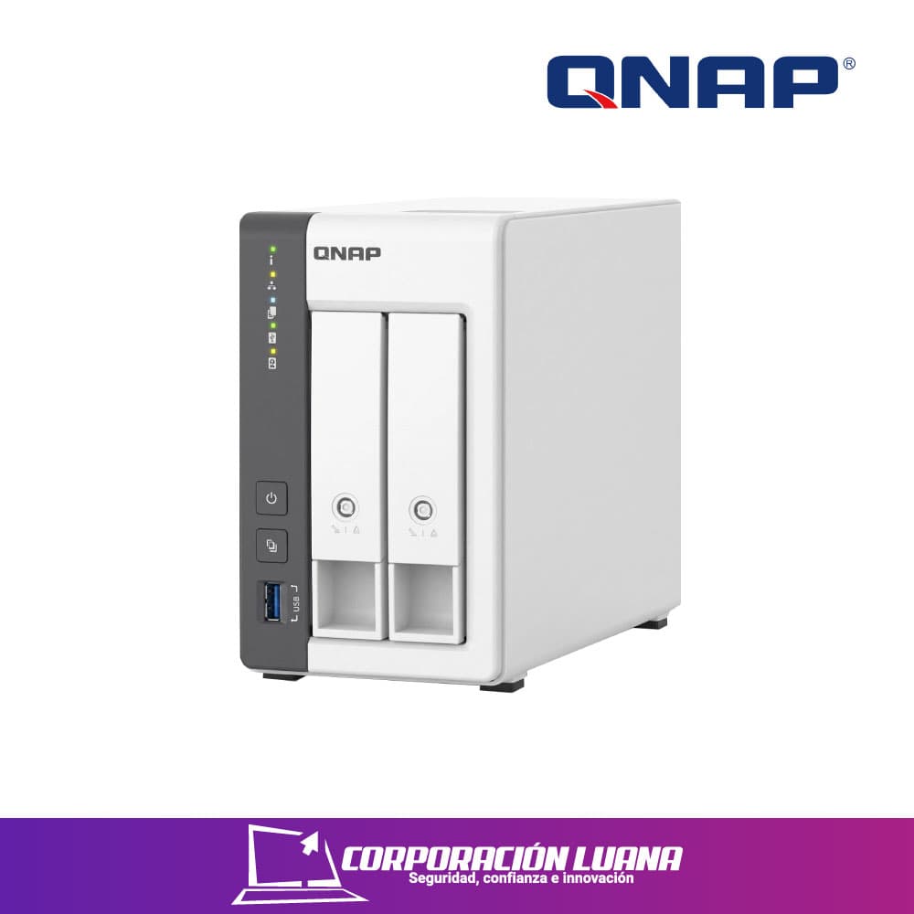 ALMACENAMIENTO NAS QNAP 0TB ( TS-216G-4G ) 2 BAHIAS | CIFRADO | 4GB INTEGRADA
