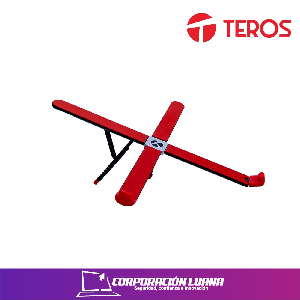 SOPORTE PARA LAPTOP TEROS ( TE-7023N ) 14" HASTA 19" | ROJO