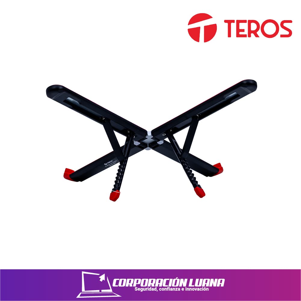 SOPORTE PARA LAPTOP TEROS ( TE-7023N ) 14" HASTA 19" | ROJO