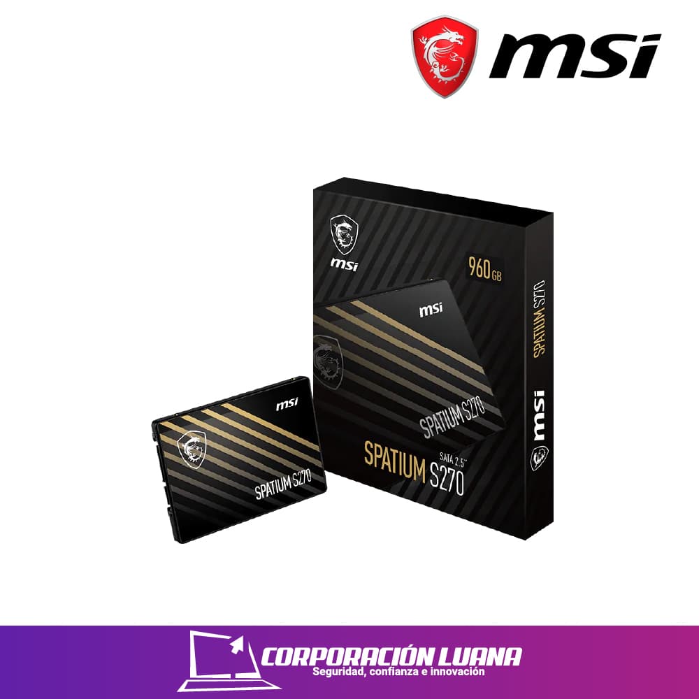 SSD MSI 960GB SPATIUM ( SPATIUM-S270-SATA-2.5-960GB ) SATA