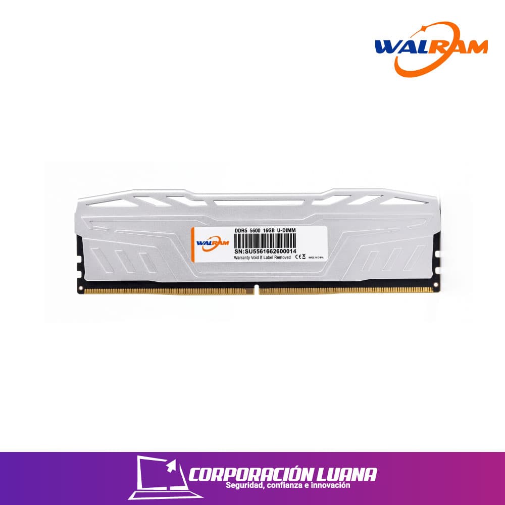 MEMORIA RAM WALRAM 16GB 5600 MHZ DDR5 C/DISIPADOR U-DIM