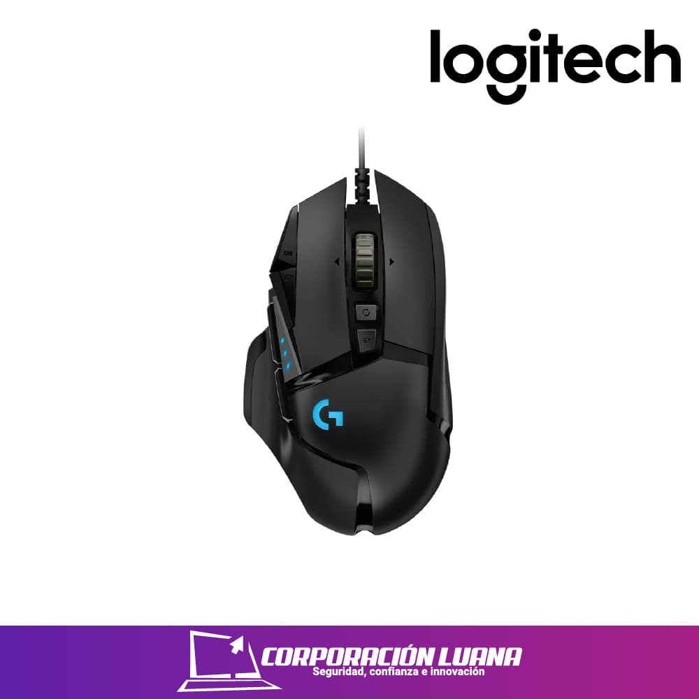 MOUSE LOGITECH G502 HERO ( 910-005469 ) USB | 25,600DPI | NEGRO | LED RGB