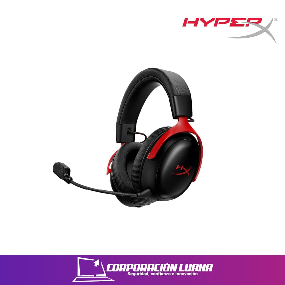 AUDIFONOS HYPERX CLOUD STINGER III S ( A59Z0AA ) WIRELESS | NEGRO - C/ROJO