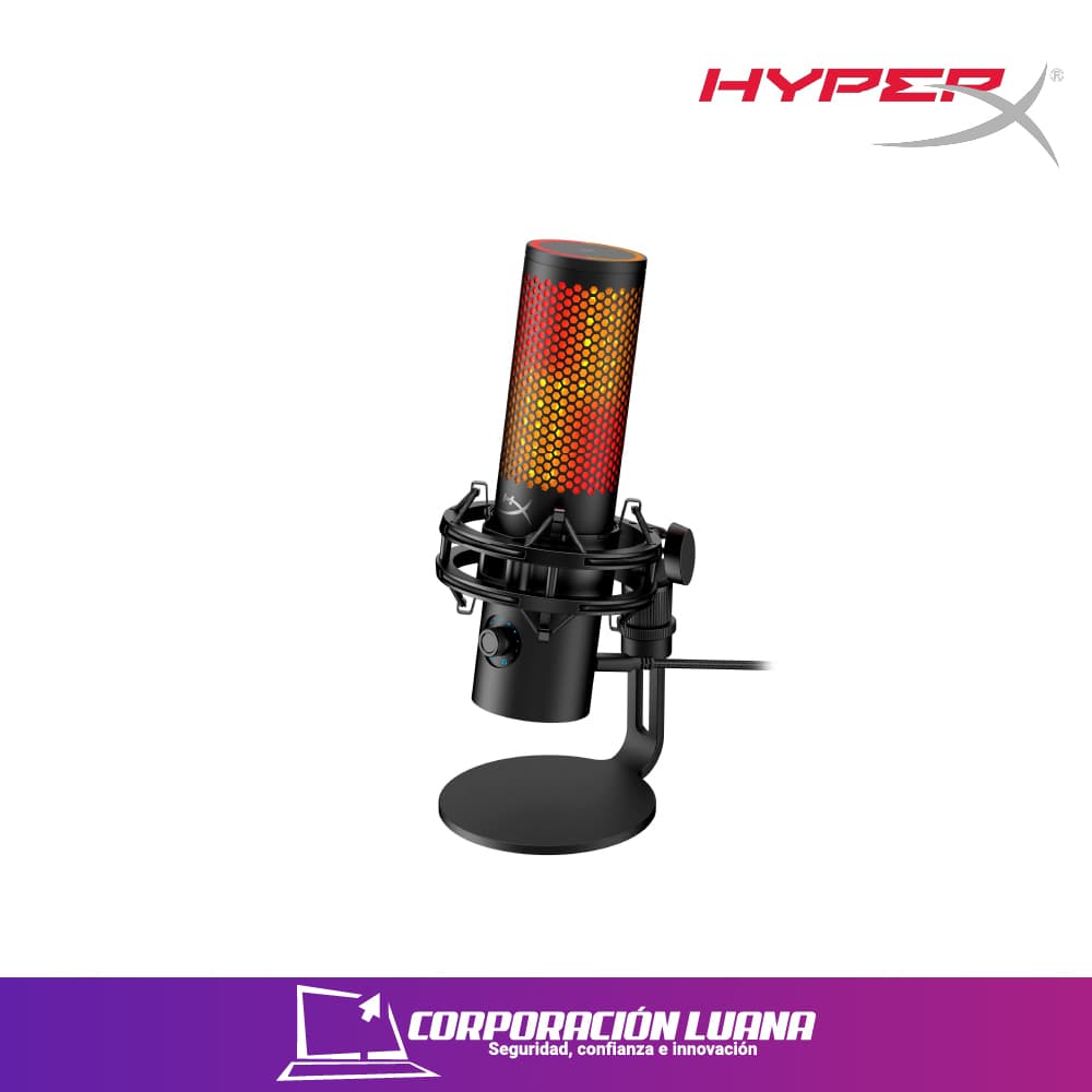 MICROFONO HYPERX QUADCAST 2 S STANDALONE (P/N 9A273AA 66X0587C ) USB | LED RGB