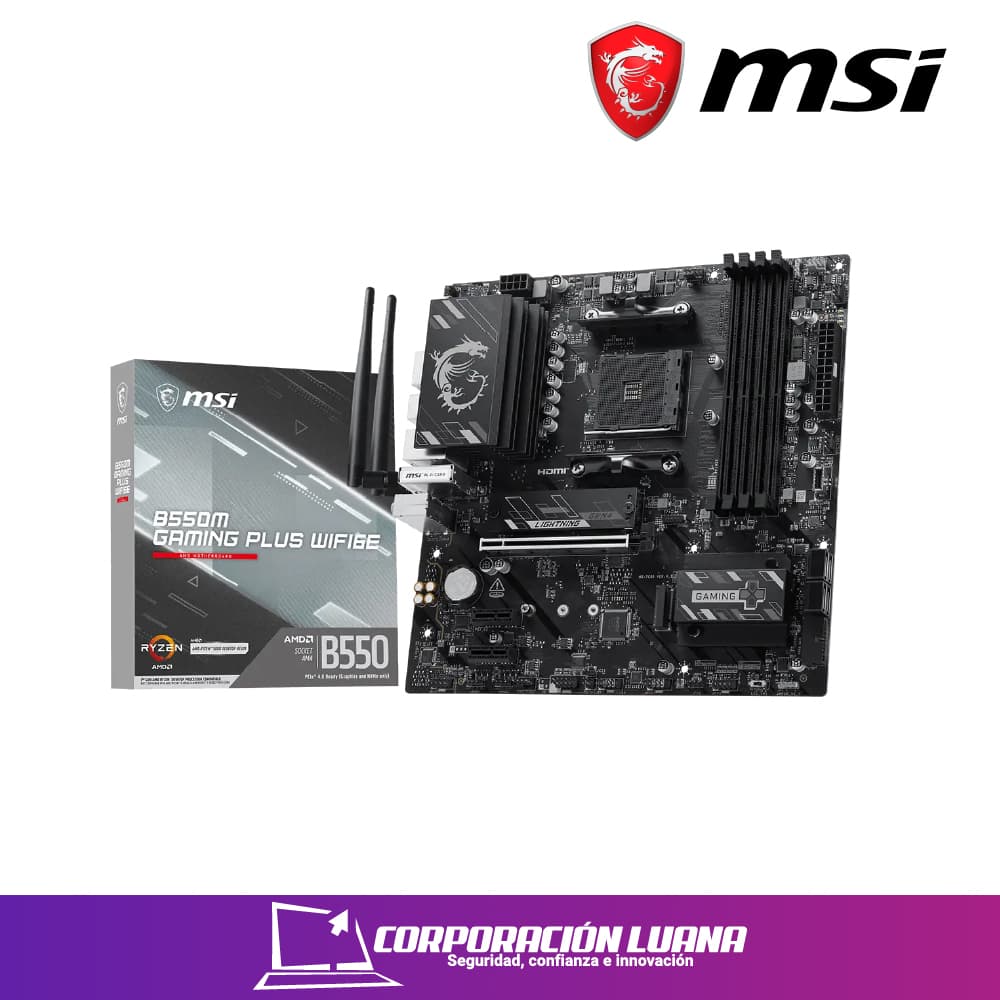 MOTHERBOARD MSI MPG B550M GAMING PLUS WIFI ( MB001MSI41 ) DDR4 | WIFI 6 E | AM4